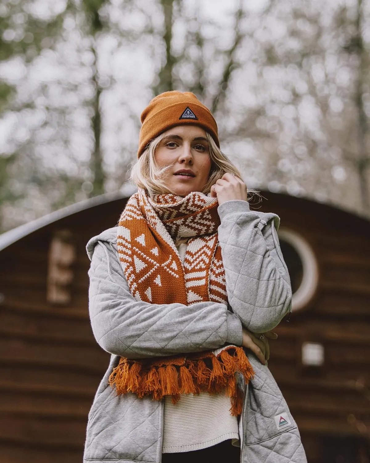 Neckwear|Scarves & Neckwear|Passenger West Coast Recycled Acrylic Scarf - Glazed Ginger GlazedGinger