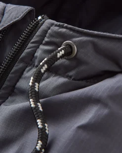 Fleece|Fleece|Passenger Woodland Hooded 1/2 Zip Recycled Polar Fleece - Mountain Geo Charcoal MountainGeoCharcoal