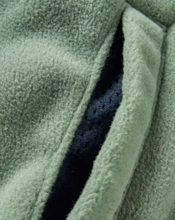 Fleece|Fleece|Passenger Woodland Hooded Half Zip Recycled Polar Fleece - Black/ Dark Forest Black/DarkForest