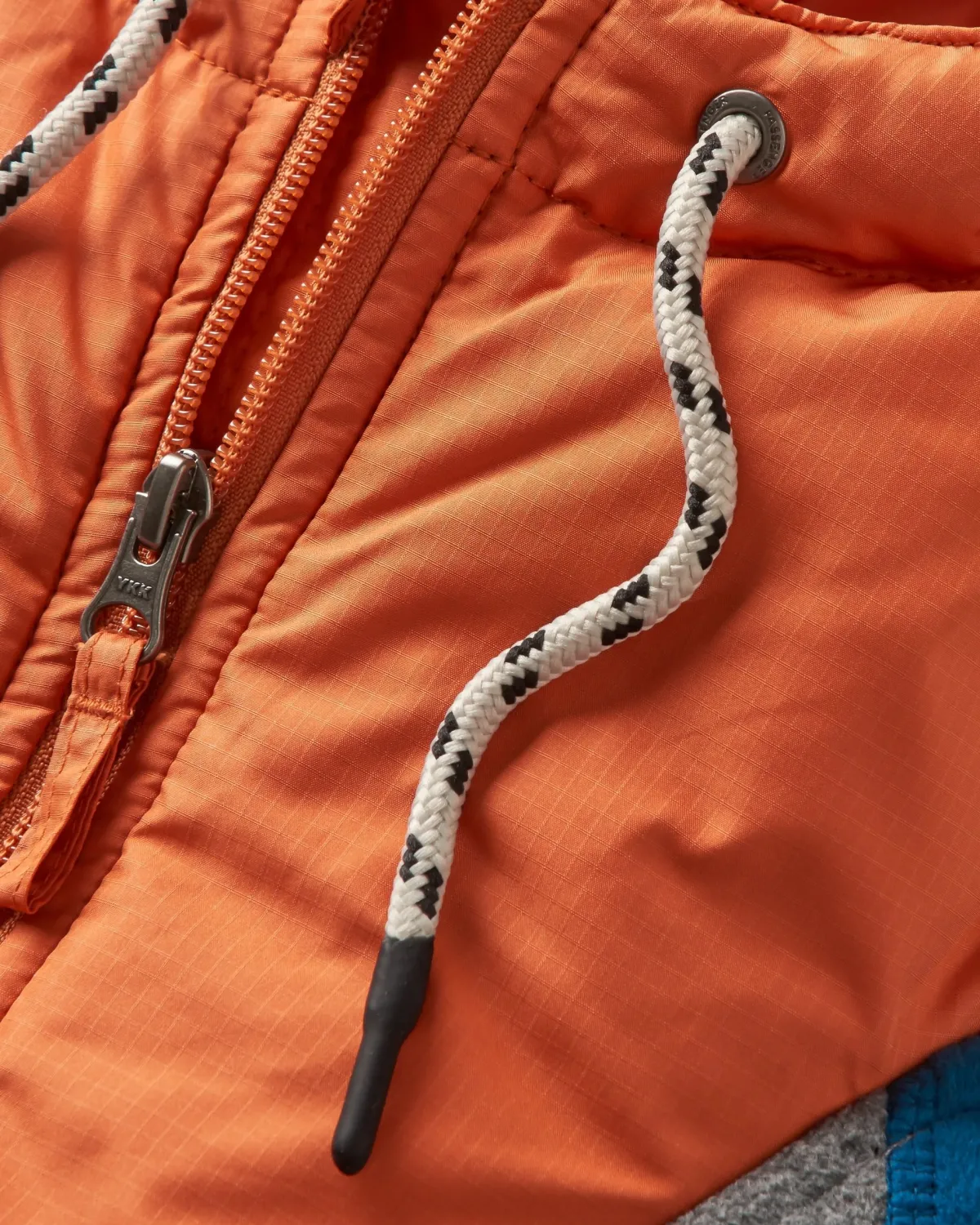 Fleece|Fleece|Passenger Woodland Hooded Half Zip Recycled Polar Fleece - Grey Marl/ Tidal Blue GreyMarl/TidalBlue