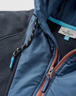 Fleece|Fleece|Passenger Woodland Hooded Half-Zip Polar Fleece - Deep Navy/Baked Clay DeepNavy/BakedClay