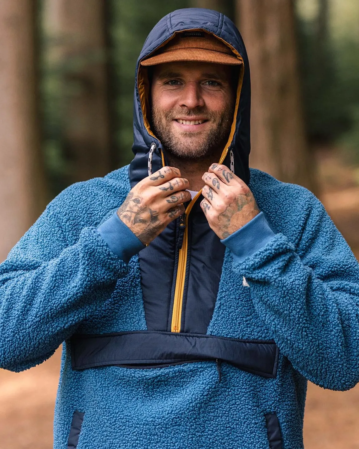 Fleece|Fleece|Passenger Woodland Recycled Polar-lined Sherpa Fleece - Blue Steel BlueSteel