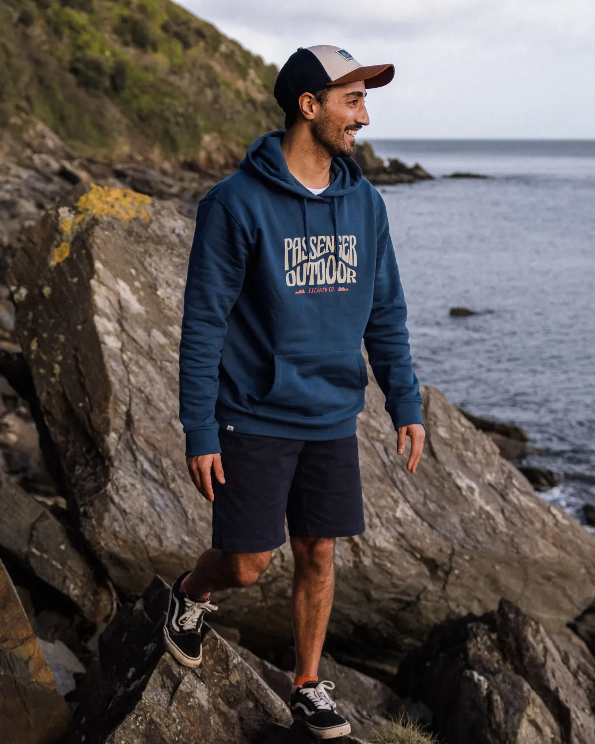 Hoodies & Sweatshirts|Hoodies|Passenger Yuca Organic Cotton Hoodie - Dark Denim DarkDenim