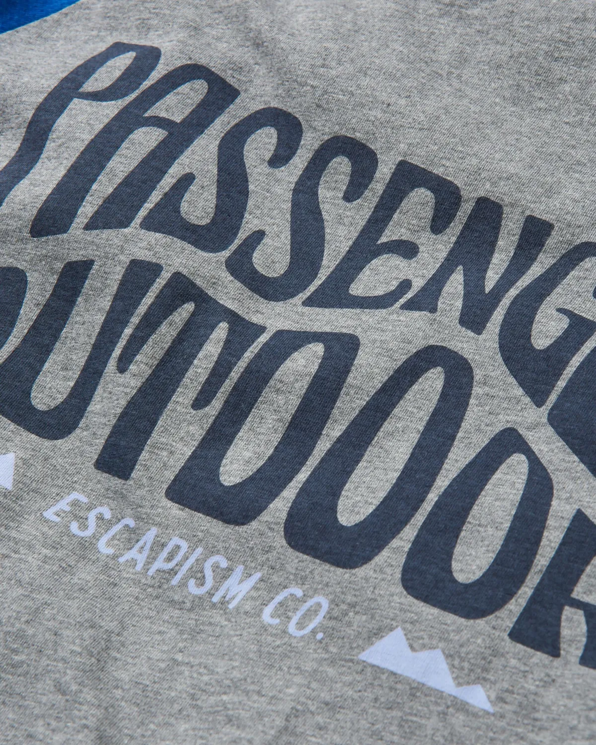 T-Shirts & Tank Tops|T-Shirts & Tank Tops|Passenger Yuca Organic Cotton Long Sleeve T-Shirt - Azure Blue Marl AzureBlueMarl