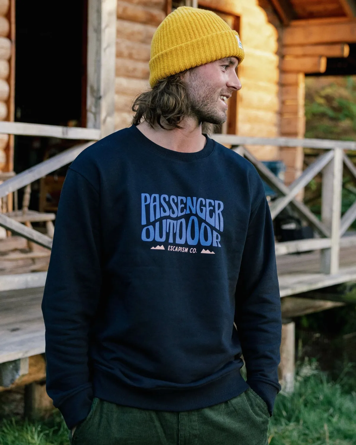 Sweatshirts|Hoodies & Sweatshirts|Passenger Yuca Organic Cotton Long Sleeve Sweatshirt - Black