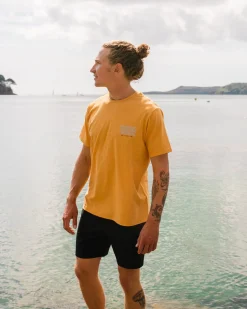 T-Shirts & Tank Tops|Passenger Yuca Organic Cotton T-Shirt - Dusty Ochre Marl DustyOchreMarl
