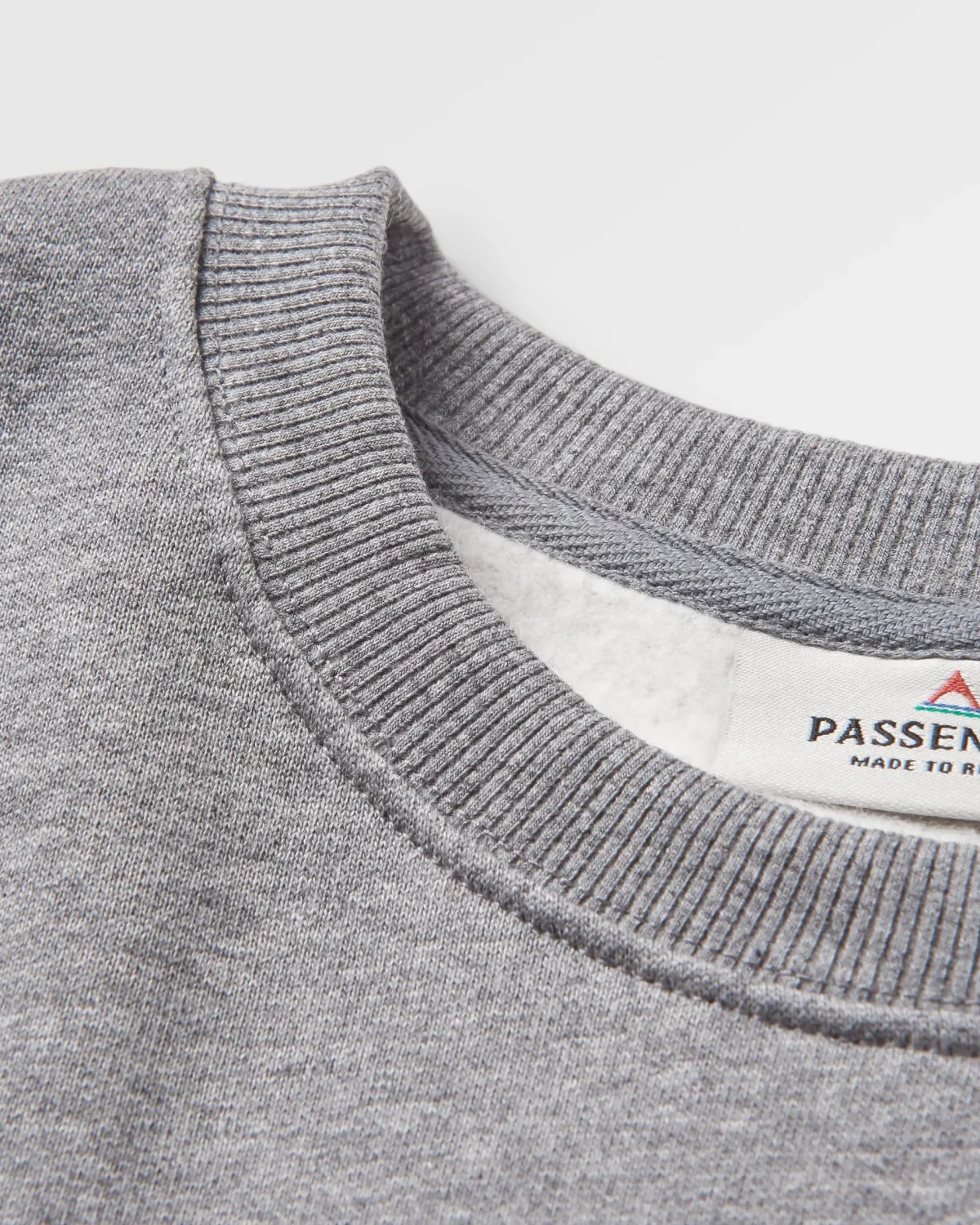 Sweatshirts|Hoodies & Sweatshirts|Passenger Yuca Recycled Cotton Long Sleeve Sweatshirt - Dark Grey Marl DarkGreyMarl