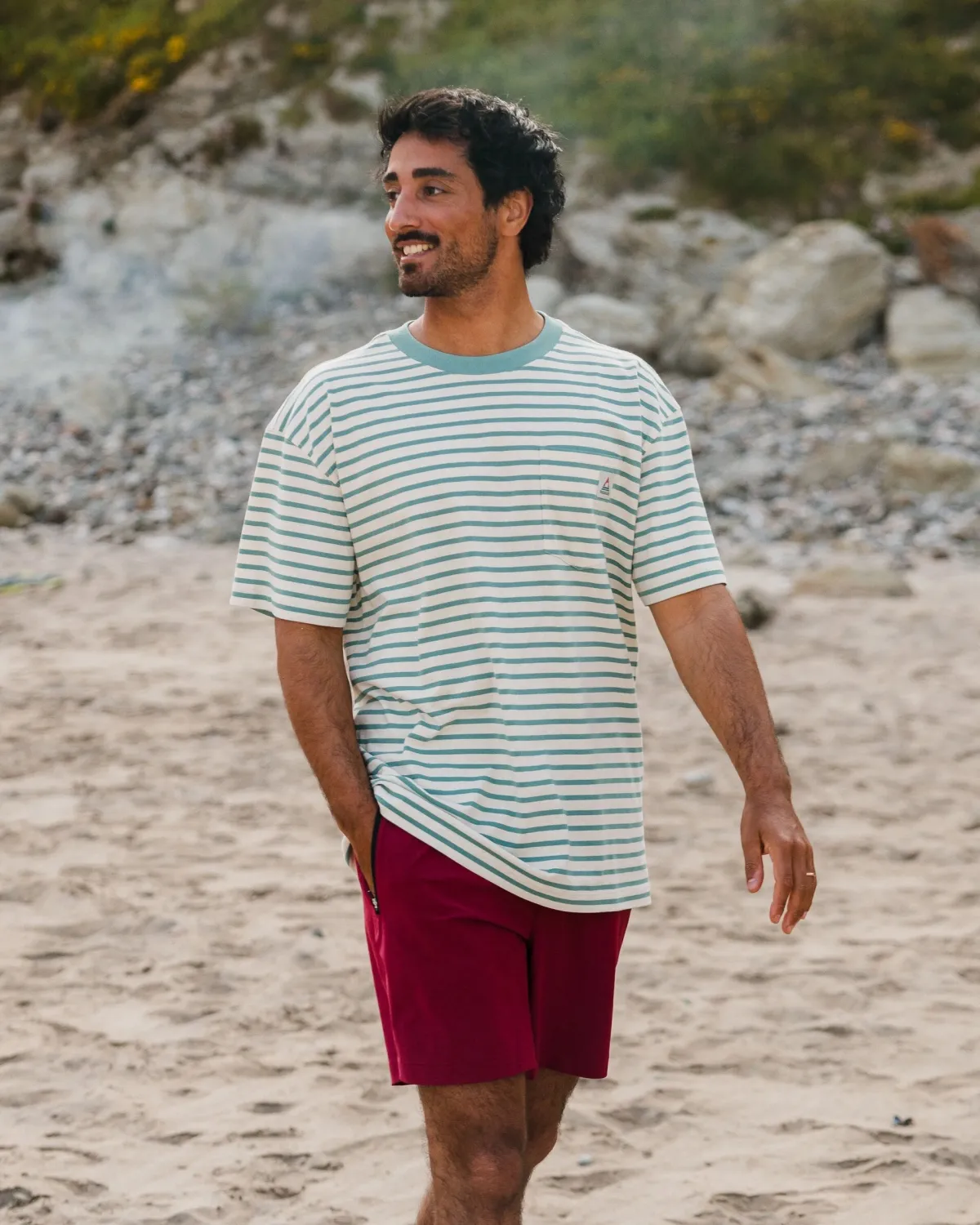 T-Shirts & Tank Tops|T-Shirts & Tank Tops|Passenger Zen Recycled Relaxed Fit T-Shirt - Deep Sea Stripe DeepSeaStripe